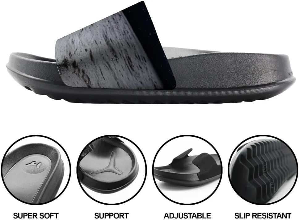 Popfunk NASA Apollo 11 Moon Unisex Adult Slides Adjustable Flip Flop Sandals Officially Licensed Hypd Slydr Switch™