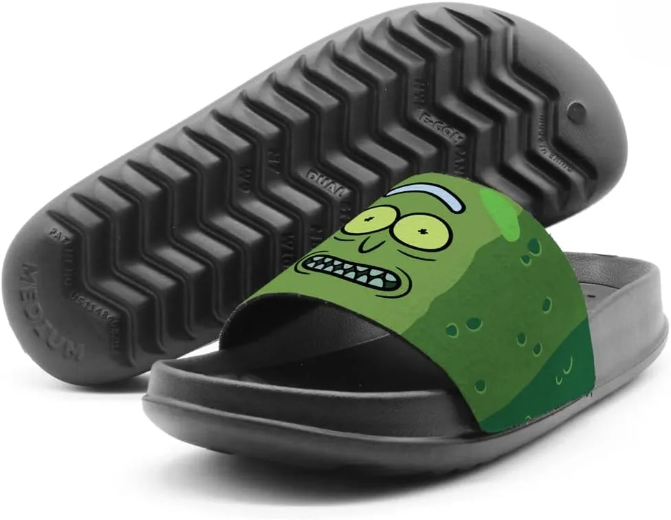 Popfunk Rick and Morty Pickle Rick Unisex Adult Slides Adjustable Flip Flop Sandals Officially Licensed Hypd Slydr Switch™