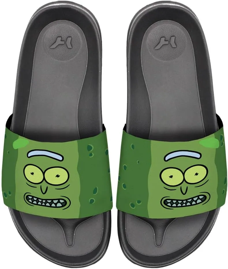 Popfunk Rick and Morty Pickle Rick Unisex Adult Slides Adjustable Flip Flop Sandals Officially Licensed Hypd Slydr Switch™