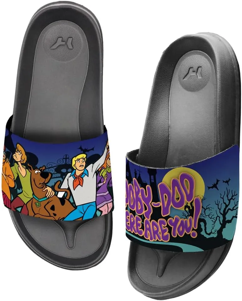 Popfunk Scooby-Doo Where Are You Unisex Adult Slides Adjustable Flip Flop Sandals Officially Licensed Hypd Slydr Switch™