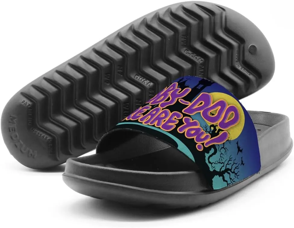 Popfunk Scooby-Doo Where Are You Unisex Adult Slides Adjustable Flip Flop Sandals Officially Licensed Hypd Slydr Switch™