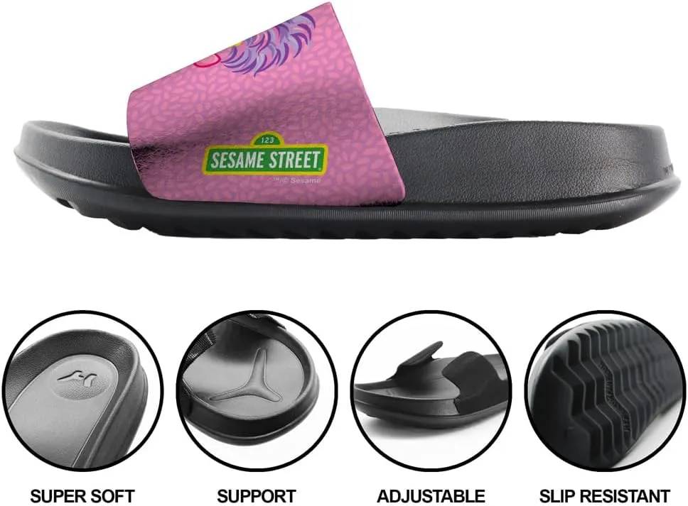 Popfunk Sesame Street Abby Face Unisex Adult Slides Sandals Officially Licensed Hypd Slydr Switch™