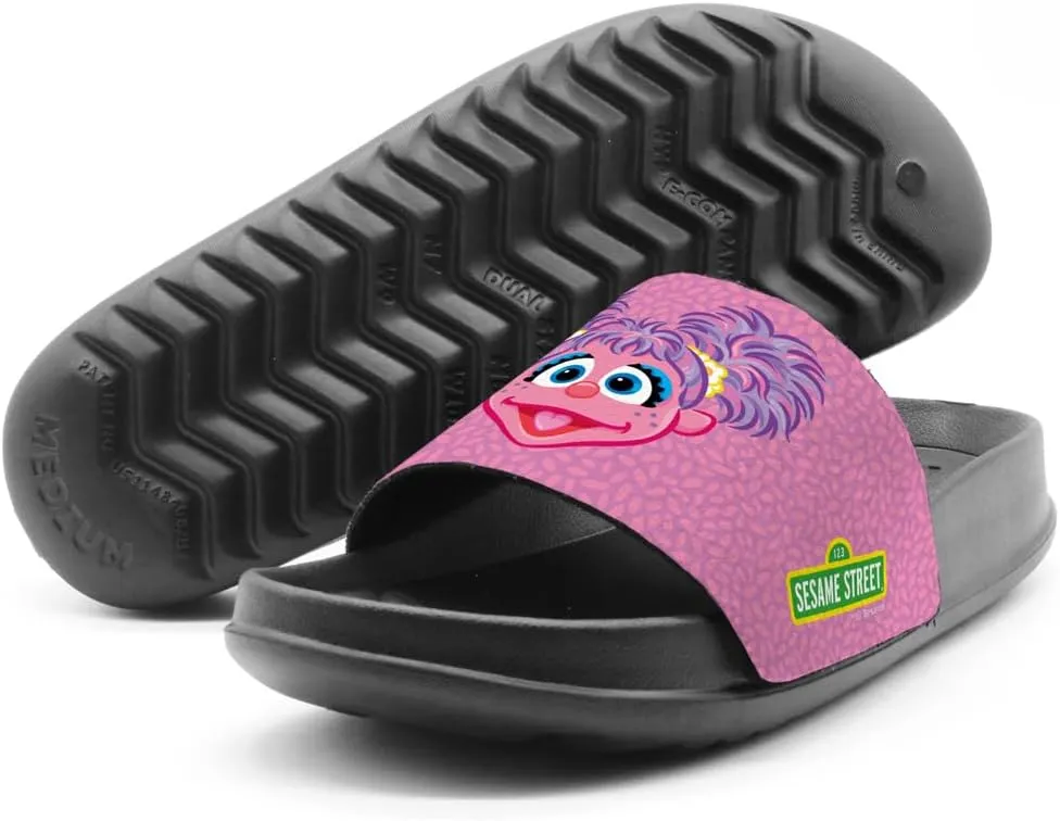 Popfunk Sesame Street Abby Face Unisex Adult Slides Sandals Officially Licensed Hypd Slydr Switch™