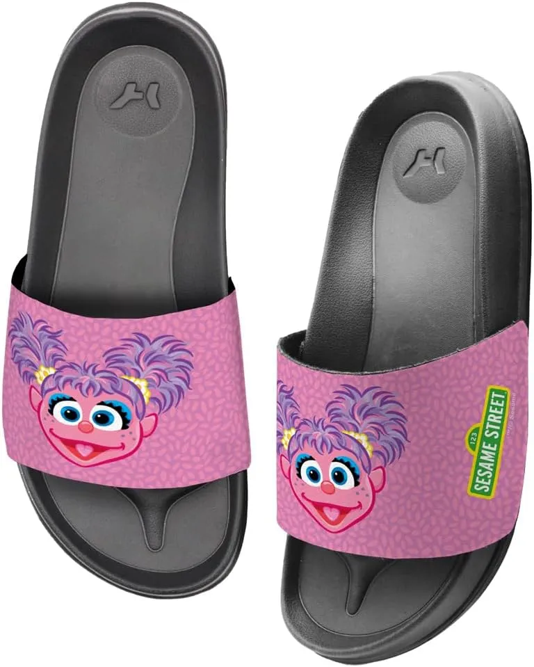 Popfunk Sesame Street Abby Face Unisex Adult Slides Sandals Officially Licensed Hypd Slydr Switch™
