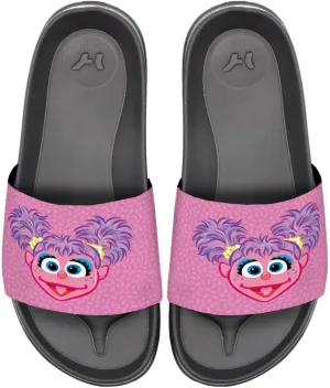 Popfunk Sesame Street Abby Face Unisex Adult Slides Sandals Officially Licensed Hypd Slydr Switch™