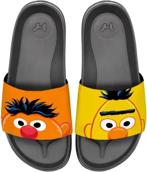 Popfunk Sesame Street Bert Ernie Peaking Unisex Adult Slides Sandals Officially Licensed Hypd Slydr Switch™