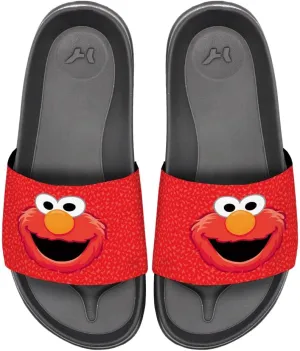 Popfunk Sesame Street Elmo Face Unisex Adult Slides Sandals Officially Licensed Hypd Slydr Switch™