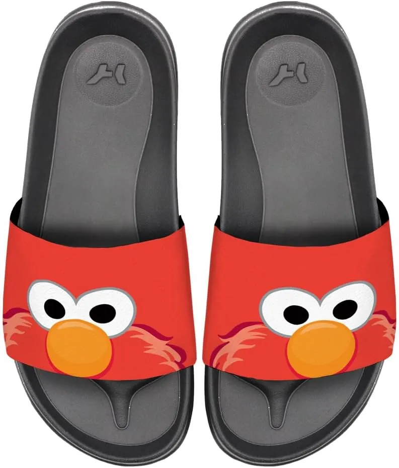 Popfunk Sesame Street Elmo Peaking Unisex Adult Slides Sandals Officially Licensed Hypd Slydr Switch™