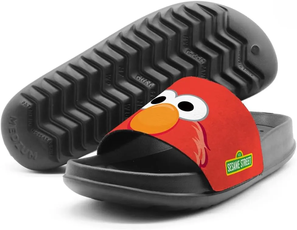 Popfunk Sesame Street Elmo Peaking Unisex Adult Slides Sandals Officially Licensed Hypd Slydr Switch™
