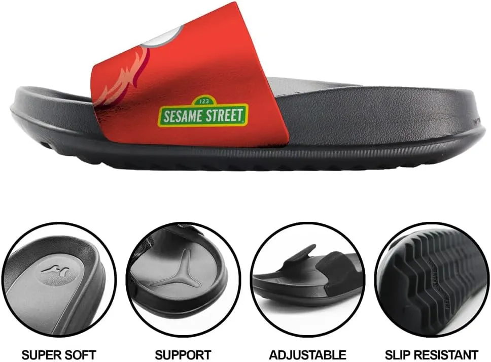 Popfunk Sesame Street Elmo Peaking Unisex Adult Slides Sandals Officially Licensed Hypd Slydr Switch™