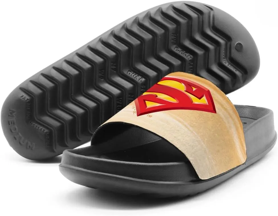 Popfunk Superman Worlds Finest Unisex Adult Slides Adjustable Flip Flop Sandals Officially Licensed Hypd Slydr Switch™