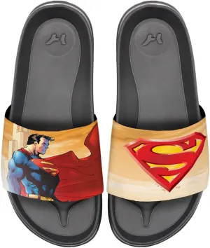 Popfunk Superman Worlds Finest Unisex Adult Slides Adjustable Flip Flop Sandals Officially Licensed Hypd Slydr Switch™