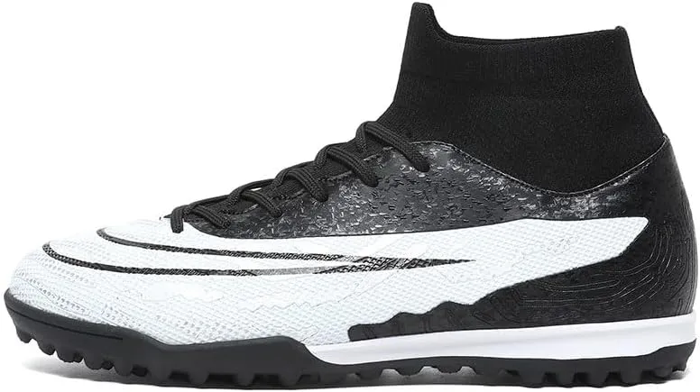 Professional High-Top Breathable Athletic Football Boots for Men's Soccer Shoes and Cleats Suitable for Both Outdoor and Indoor Play