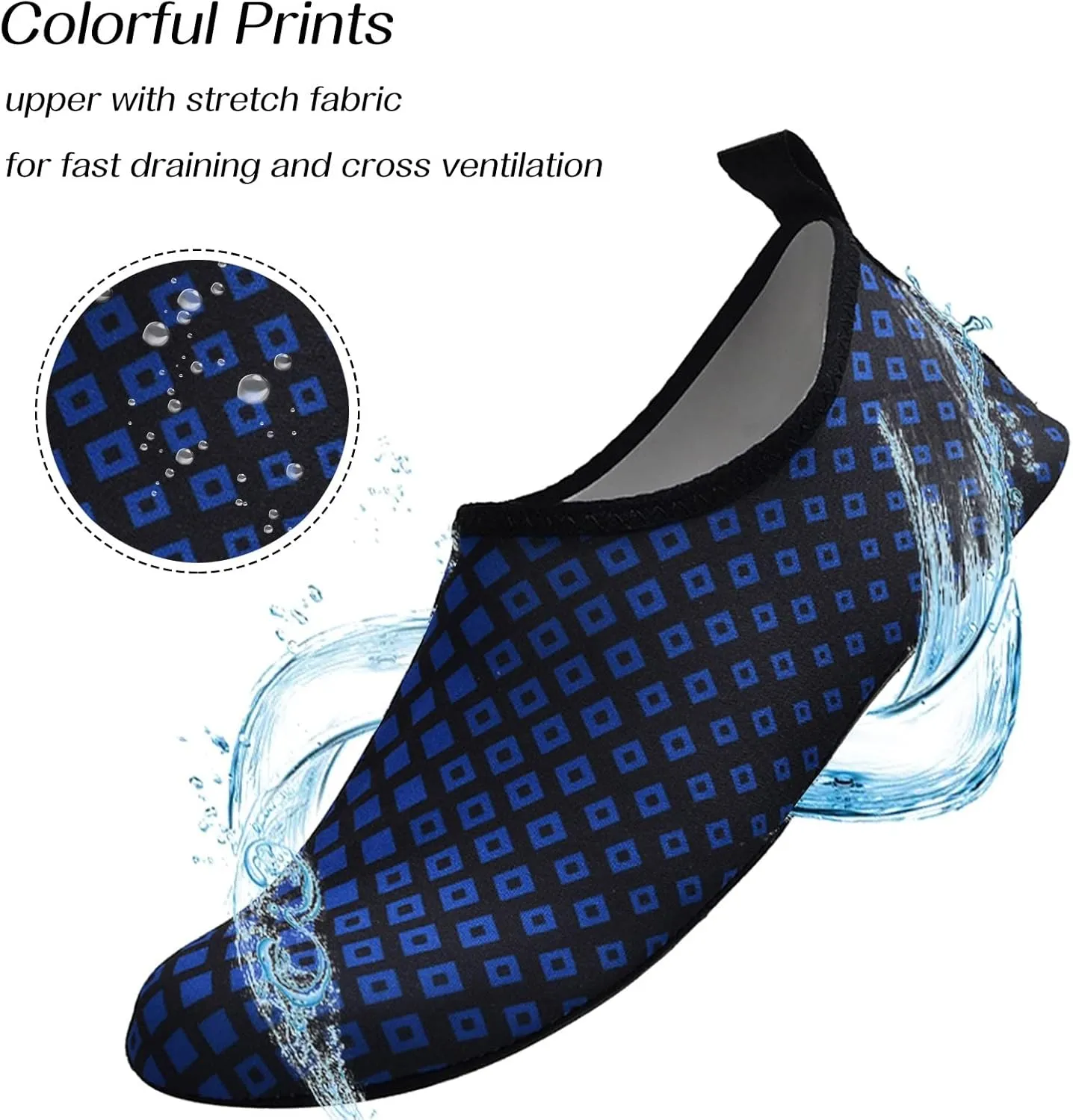 Quick Dry Swim Shoes Water Shoes Barefoot Aqua for Women Men Beach Pool Surf Yoga Hiking Kayaking Lightweight Non Slip Outdoor