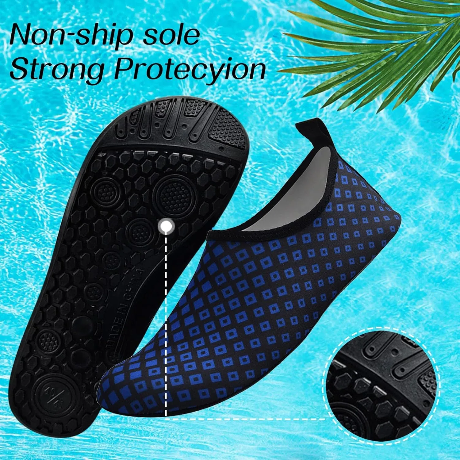 Quick Dry Swim Shoes Water Shoes Barefoot Aqua for Women Men Beach Pool Surf Yoga Hiking Kayaking Lightweight Non Slip Outdoor