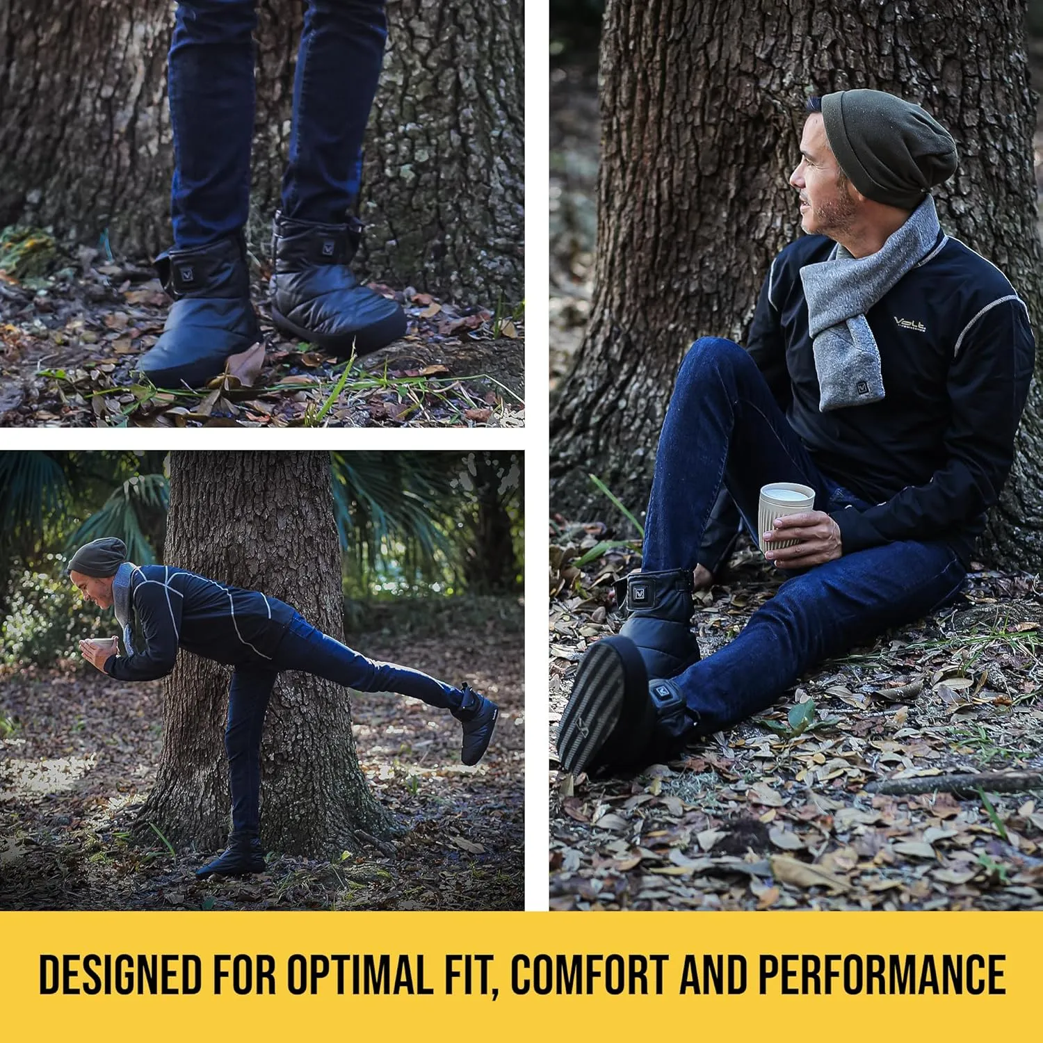 Rechargeable Heated Slippers - Top and Bottom Foot Heat - Home Boots