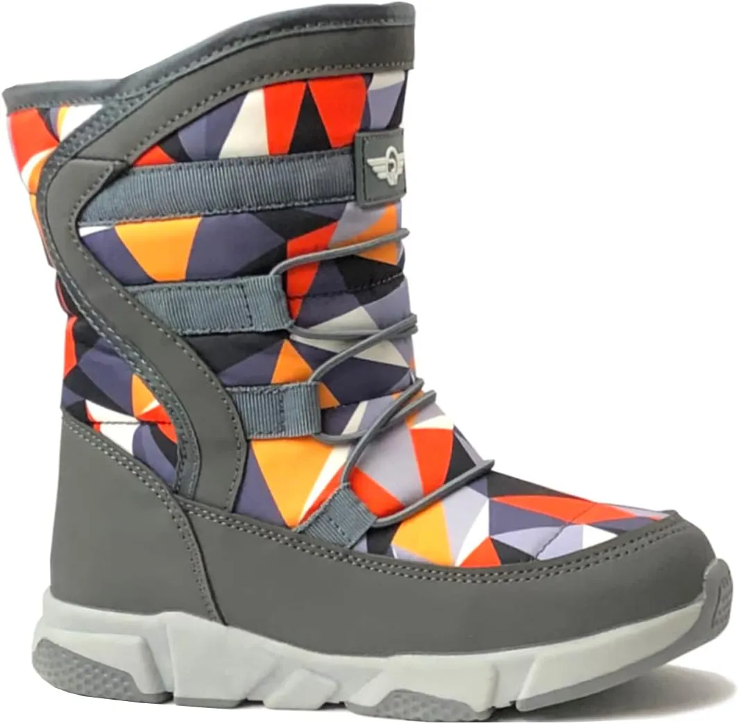 REDVOLUTION Unisex Snow Boots Slip-Resistant Waterpoof Winter Fashion Shoe (Toddler/Little Kid/Big Kid)