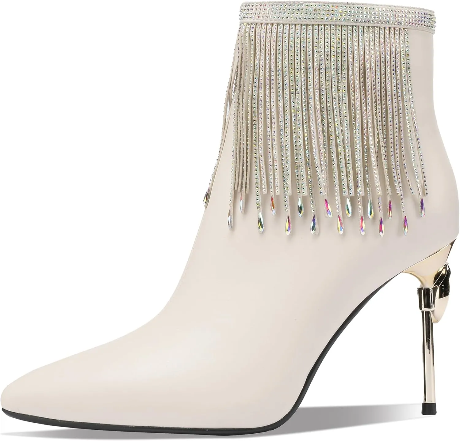 Sexy Dress Stiletto Booties for Women Pointed Toe Ankle Boots