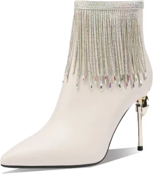 Sexy Dress Stiletto Booties for Women Pointed Toe Ankle Boots