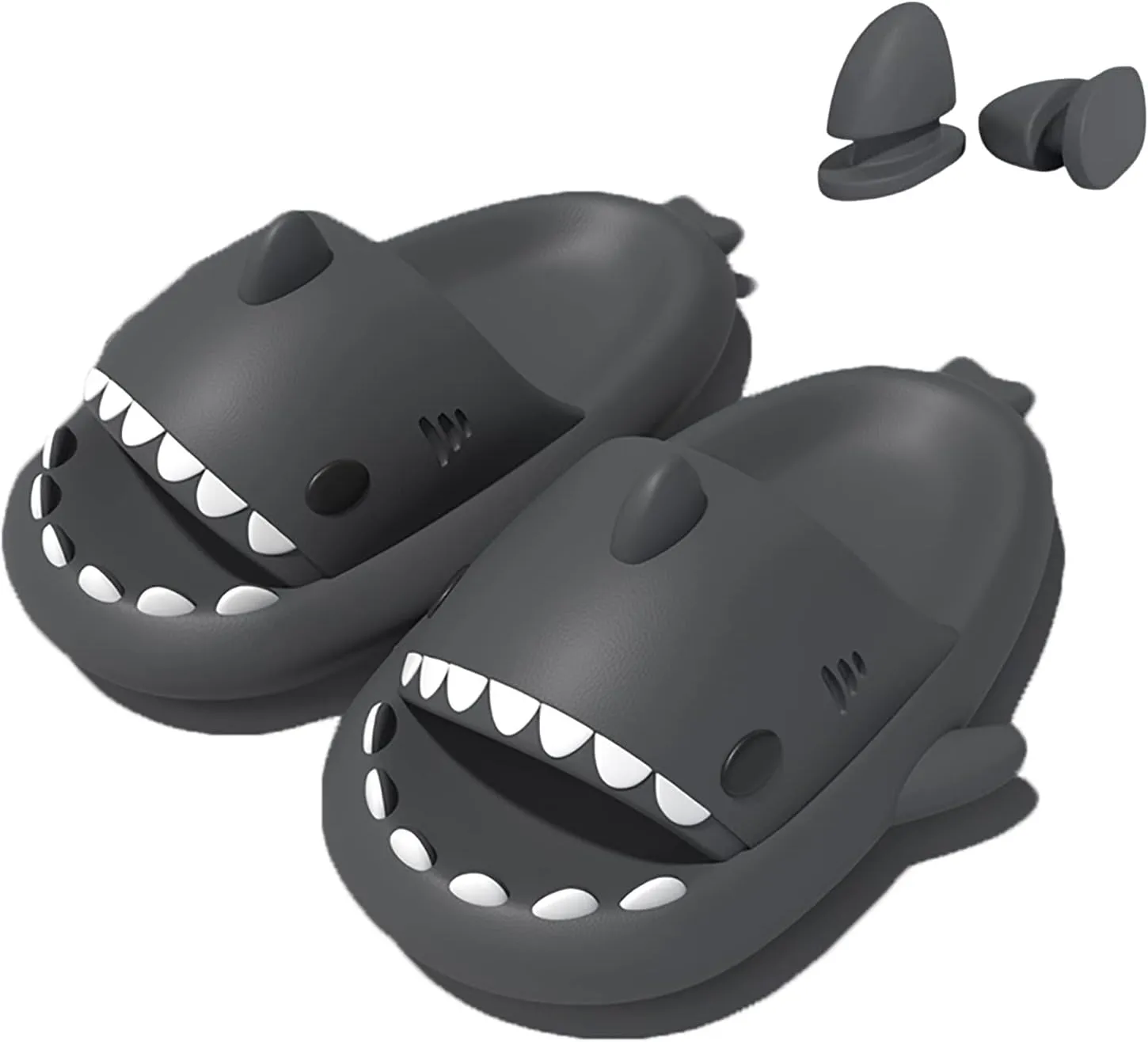 Shark Slippers Shark Slides Shark Style Anti-Slip Open-Toed Slippers Casual Beach Foam Shoes for Women and Men
