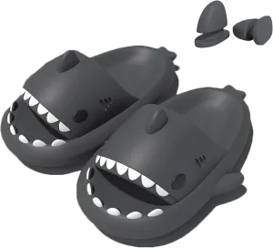 Shark Slippers Shark Slides Shark Style Anti-Slip Open-Toed Slippers Casual Beach Foam Shoes for Women and Men