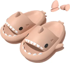 Shark Slippers Shark Slides Shark Style Anti-Slip Open-Toed Slippers Casual Beach Foam Shoes for Women and Men