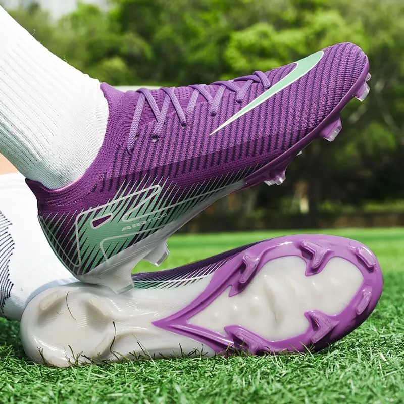 Soccer Cleats for Mens Youth AG Football Boots Outdoor Breathable Training Sneaker Shoes
