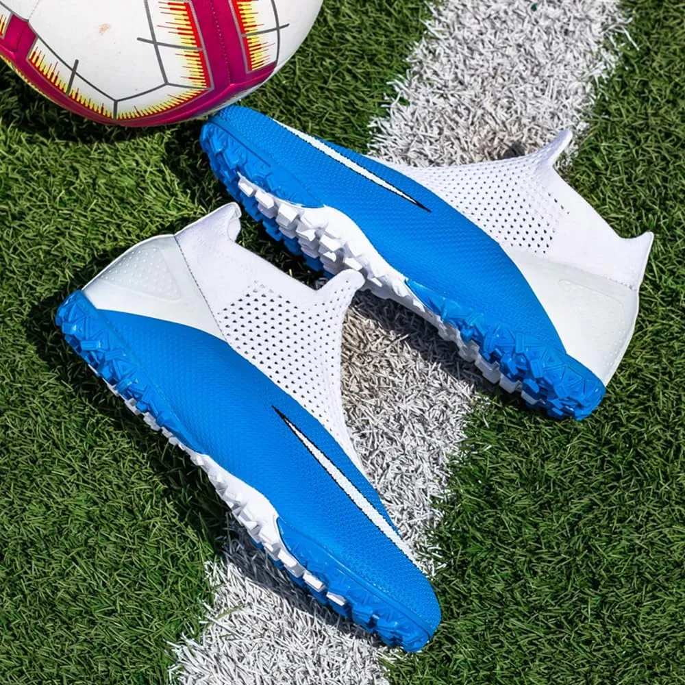 Soft Athletic Soccer Boots for Men: Boys Non-Slip Professional Football Cleats for Outdoor Competition Training