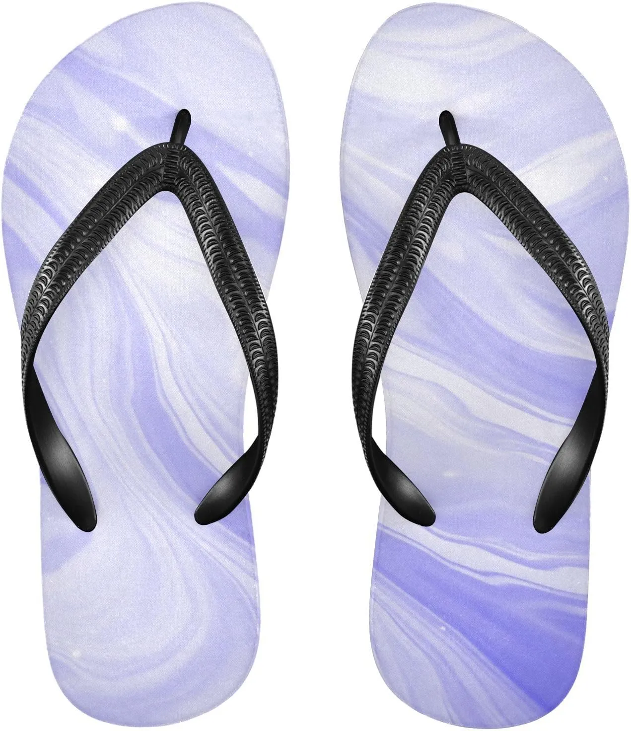 SPRIPORT Marble Slim Flip Flops for Women Men Comfortable Casual Thong Cushion Sandals with Non-Slip Rubber Sole Outdoor Sandals for Walking Beach Summer