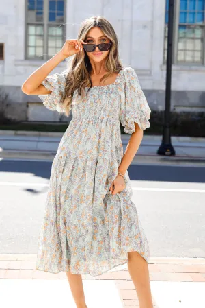 Start Of Forever Floral Midi Dress