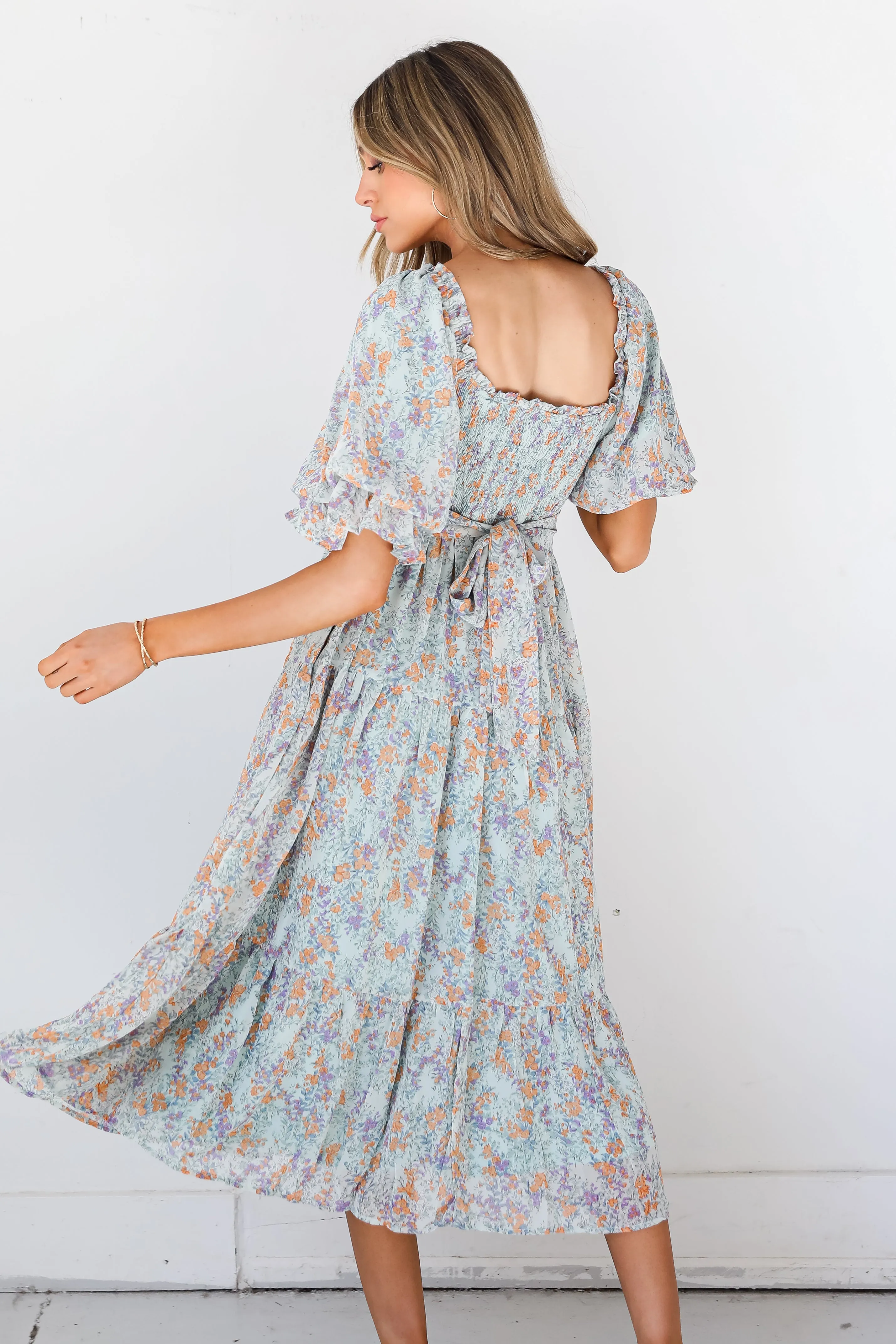 Start Of Forever Floral Midi Dress