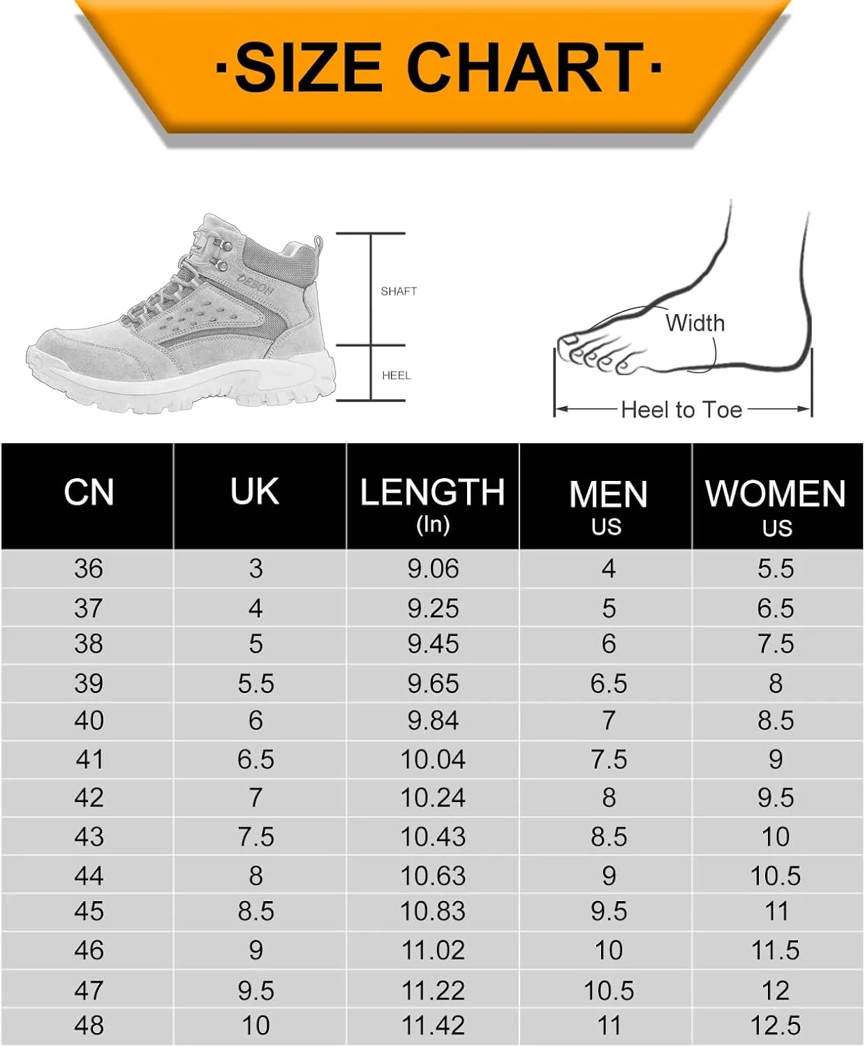 Steel Toe Work Boots for Men Women Slip-on Chelsea Boots, Men's Industrial Construction Shoes, Waterproof, Lightweight, Comfortable, Non-slip Safety Boots…
