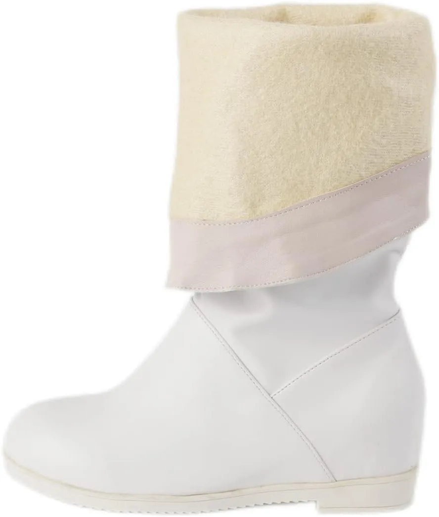 Sungtin Women's Faux Leather Knee High Flat Slouch Boots