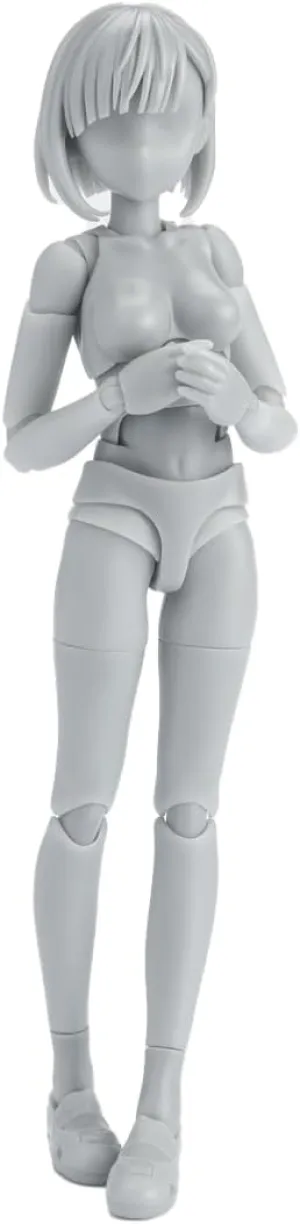 TAMASHII NATIONS - Tamashii - Body-Chan -School Life- Edition DX Set (Gray Color Ver.), Bandai Spirits S.H.Figuarts Action Figure