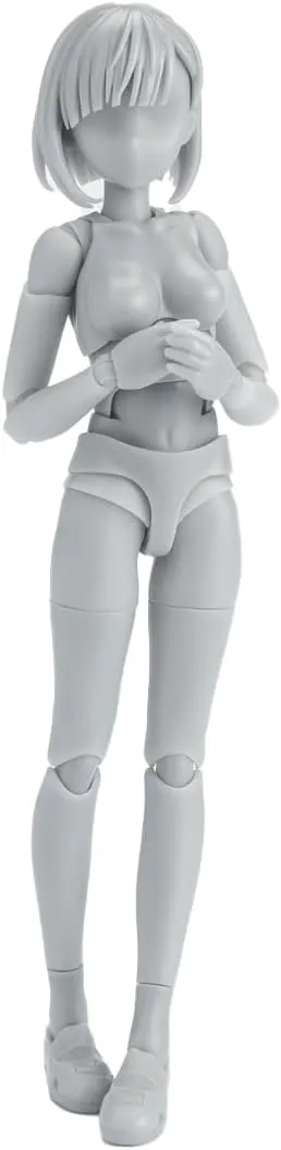 TAMASHII NATIONS - Tamashii - Body-Chan -School Life- Edition DX Set (Gray Color Ver.), Bandai Spirits S.H.Figuarts Action Figure
