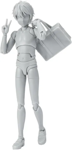TAMASHII NATIONS - Tamashii - Body-Kun -School Life- Edition DX Set (Gray Color Ver.), Bandai Spirits S.H.Figuarts Action Figure