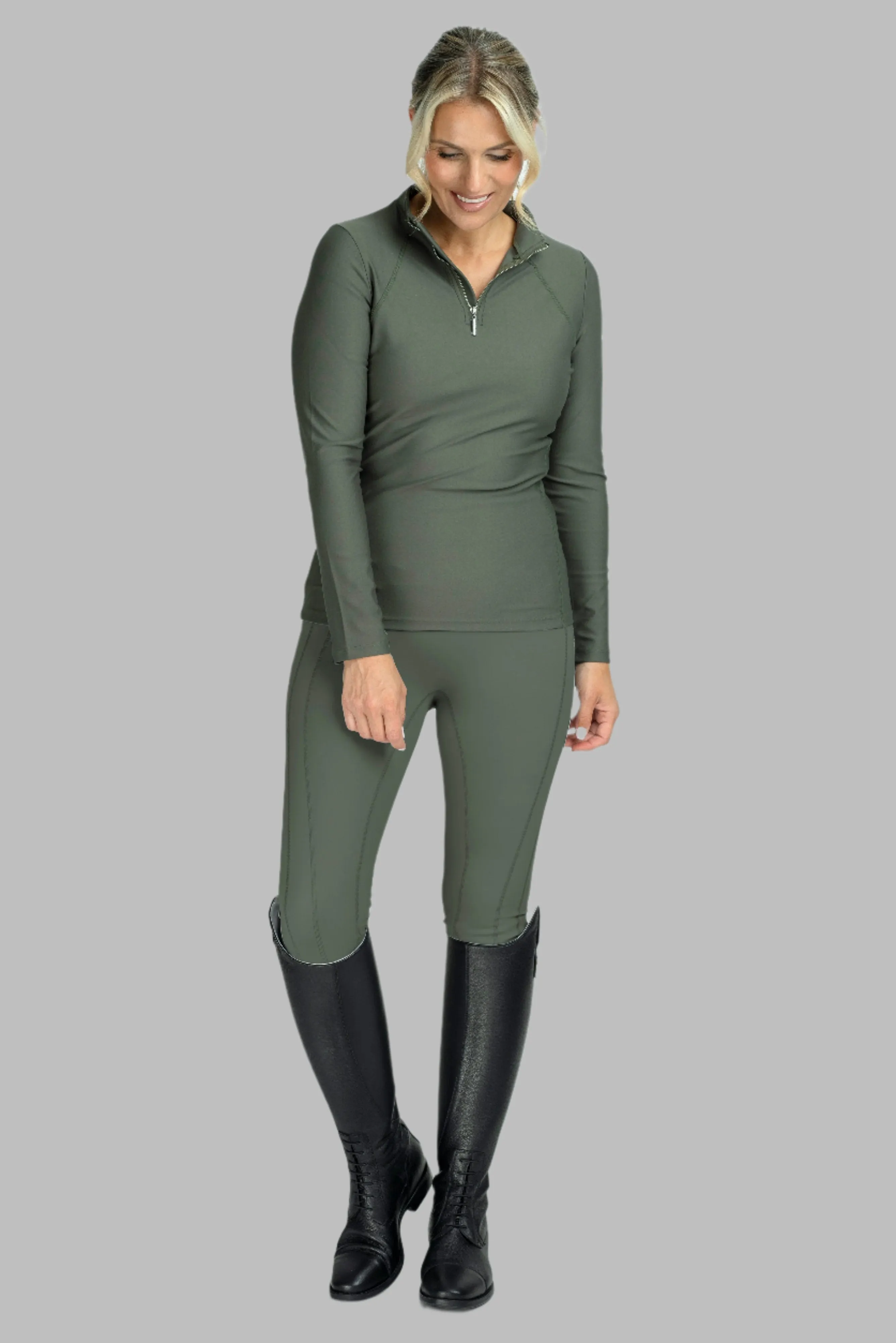Technical Base Layer in Khaki