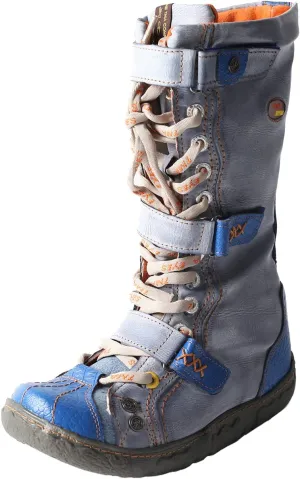TMA EYES Women's Fashion Boots - PU and Genuine Leather Combination, Side Zipper and Strap Closure, Faux Fur Lining for Warmth and Comfort