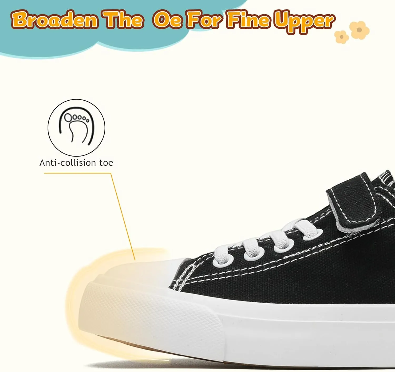 Toddler Shoes for Boys Girls, Kids Canvas Sneakers Classic Adjustable Strap Lace Up Comfortable Lightweight Running Walking Casual Shoes