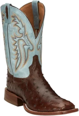 Tony Lama Castillo 11'' Full Quill Ostrich Men's Western Boots – Premium Leather, Durable Design, Comfortable Fit