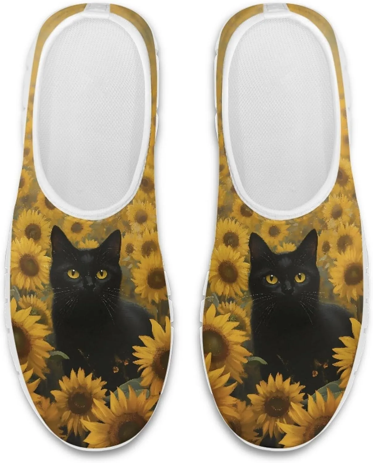 Trendy Print Womens Shoes Slip-on Walking Shoes Sneakers Breathable Mesh Casual Footwear