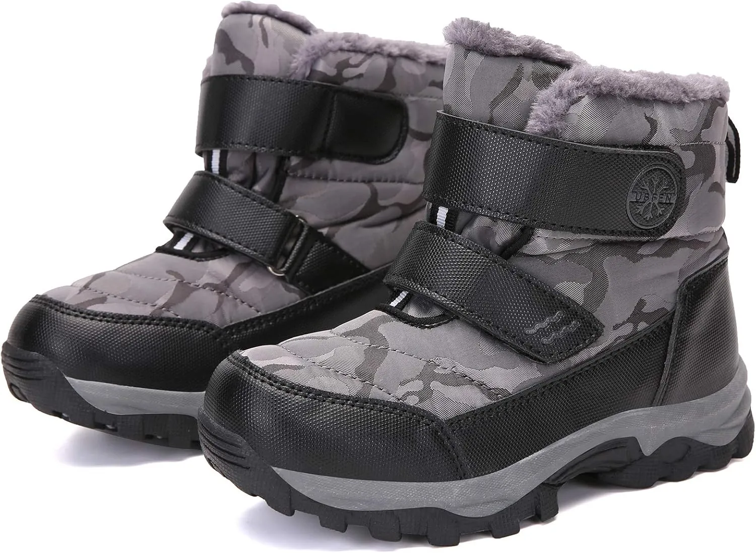 UBFEN Kids Snow Boots Boys Girls Winter Warm Waterproof Outdoor Slip Resistant Cold Weather Unisex Shoes (Toddler/Little Kid/Big Kid)