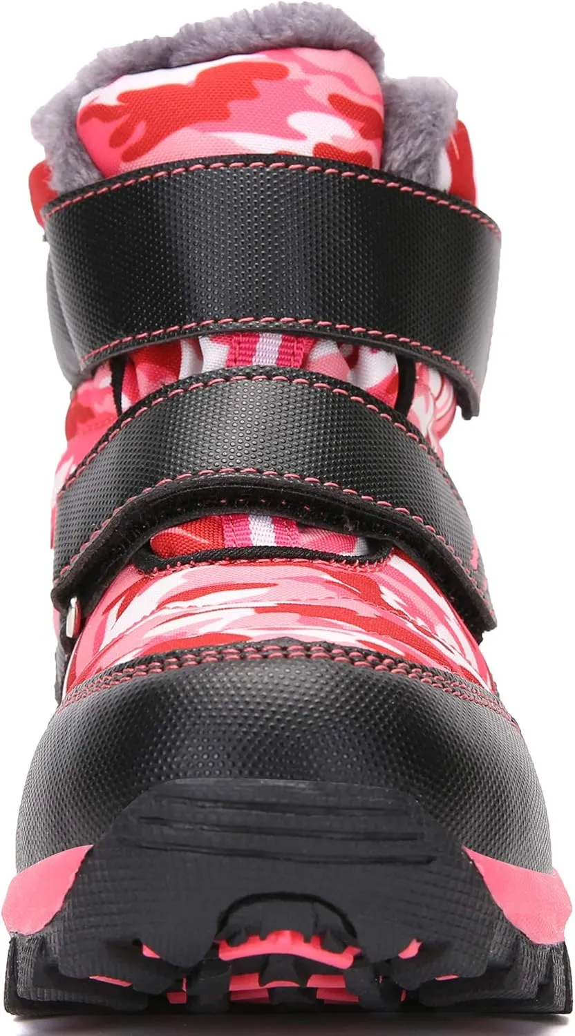 UBFEN Kids Snow Boots Boys Girls Winter Warm Waterproof Outdoor Slip Resistant Cold Weather Unisex Shoes (Toddler/Little Kid/Big Kid)