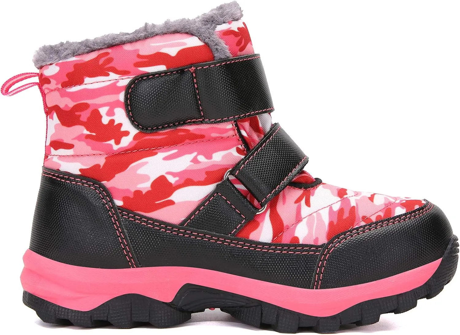 UBFEN Kids Snow Boots Boys Girls Winter Warm Waterproof Outdoor Slip Resistant Cold Weather Unisex Shoes (Toddler/Little Kid/Big Kid)