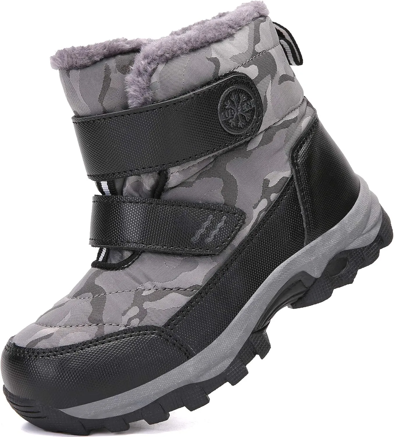 UBFEN Kids Snow Boots Boys Girls Winter Warm Waterproof Outdoor Slip Resistant Cold Weather Unisex Shoes (Toddler/Little Kid/Big Kid)
