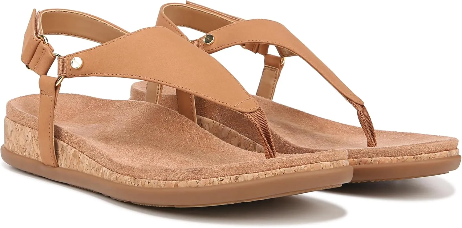 Vionic Women's Copal Kirra Fashionable Strappy Flat Sandals-Supportive Ladies Comfort Sandals That Includes a Concealed Orthotic Insole Sizes 5-12