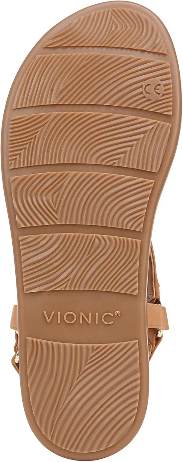 Vionic Women's Copal Kirra Fashionable Strappy Flat Sandals-Supportive Ladies Comfort Sandals That Includes a Concealed Orthotic Insole Sizes 5-12