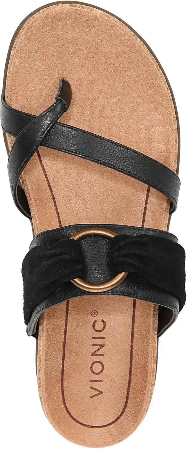 Vionic Women's Copal Landyn Strappy Comfort Sandals- Supportive Comfortable Sandals That Includes a Concealed Orthotic Insole That Provides Arch Support, Stability, and Cushion, Sizes 5-12