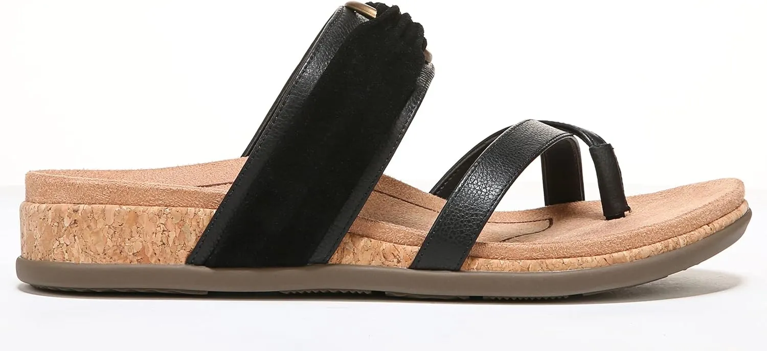 Vionic Women's Copal Landyn Strappy Comfort Sandals- Supportive Comfortable Sandals That Includes a Concealed Orthotic Insole That Provides Arch Support, Stability, and Cushion, Sizes 5-12