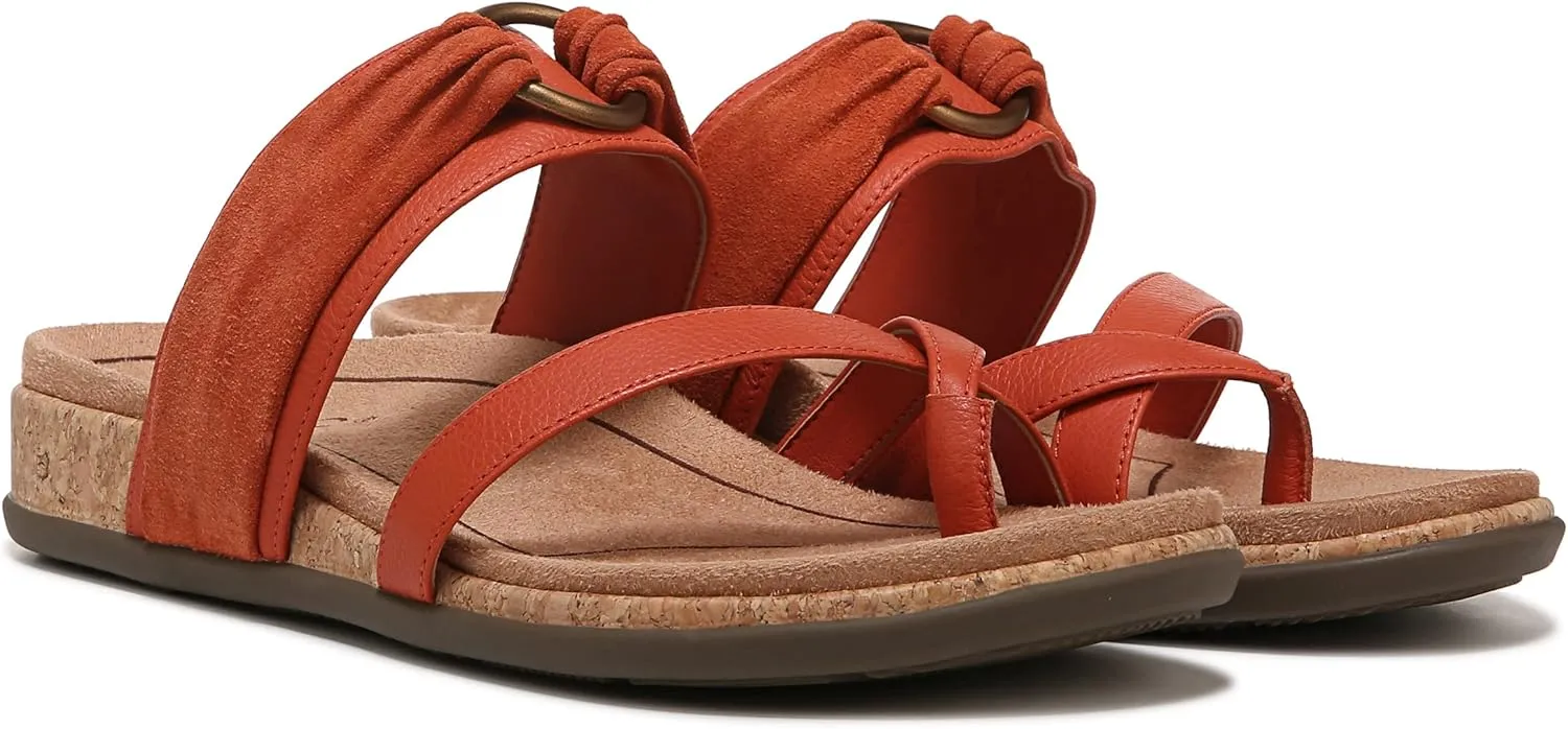 Vionic Women's Copal Landyn Strappy Comfort Sandals- Supportive Comfortable Sandals That Includes a Concealed Orthotic Insole That Provides Arch Support, Stability, and Cushion, Sizes 5-12